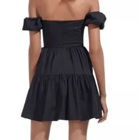 Staud black Elio mini dress - Picture 3 of 3